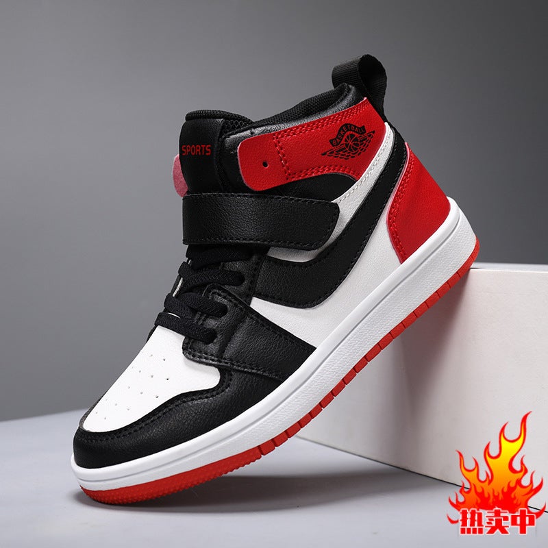 Board Shoes Boys' Trendy Shoes 2024 Trendy Shoes Casual Shoes Street Dance Shoes Student Small Board Shoes New High-Top Children - Image 2