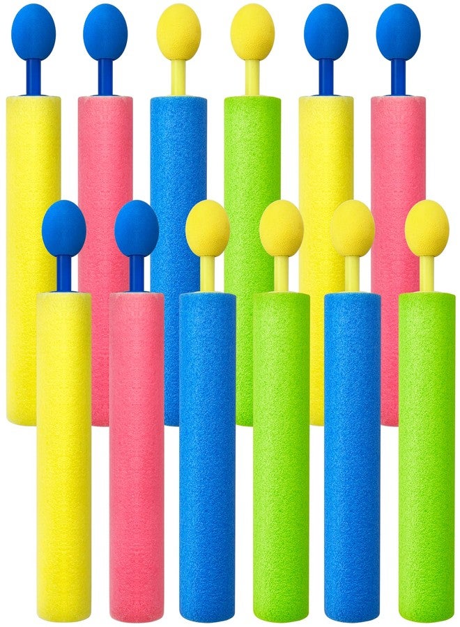 Zddaoole 12 Pack Water Guns for Adults, Foam Water Soaker Blaster Set, Colorful Squirt Guns for Pool Battles, Beach Fun & Summer Party Activities - Image 1
