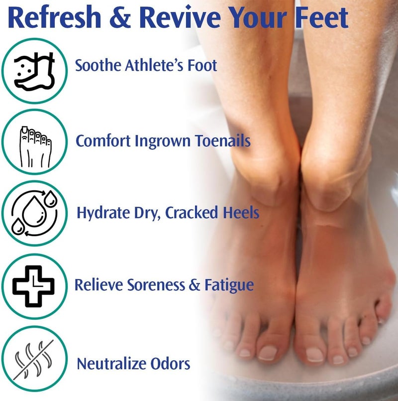 PediFix Soaking Crystals Foot Bath with Tea Tree Oil - 6 Packets of 1 oz Each - Image 2