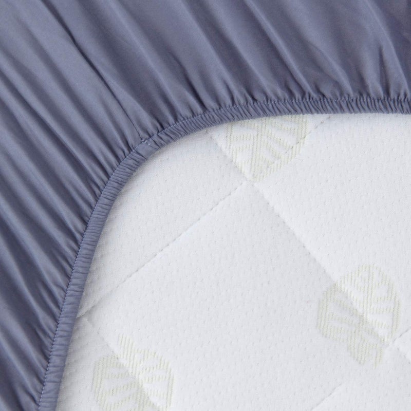 Biloban Crib Sheets Fitted, 2 Pack Crib Sheet Fits for Standard Crib Mattress, Neutral Toddler Bed Sheets for Baby Boys and Girl, Grey & White, 52”X 28” - Image 5