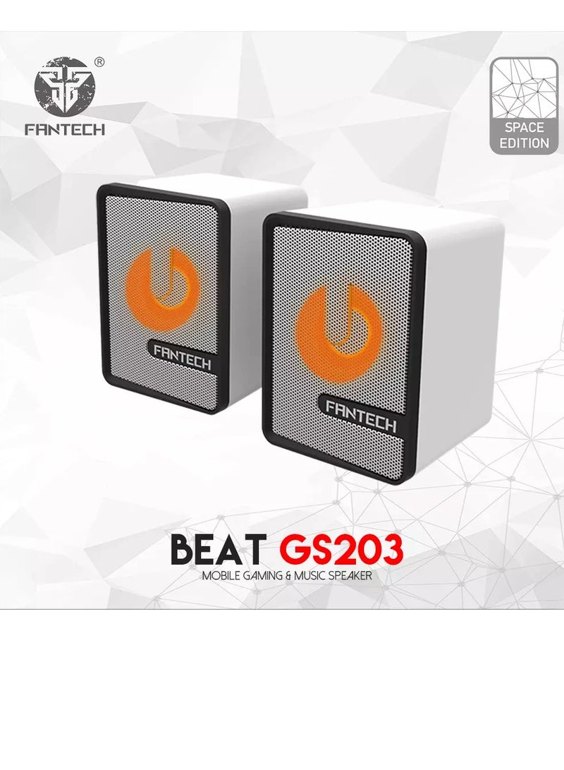 FANTECH GS203 BEAT Gaming Speaker - Stereo 2 Channels 6W - With LED Lighting  - Image 2