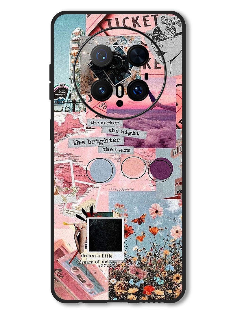 Theodor Case Compatible with Huawei Mate 70 Pro/ 70 Pro + Protection Shockproof Bumper Cover The Darker The Night - Image 1