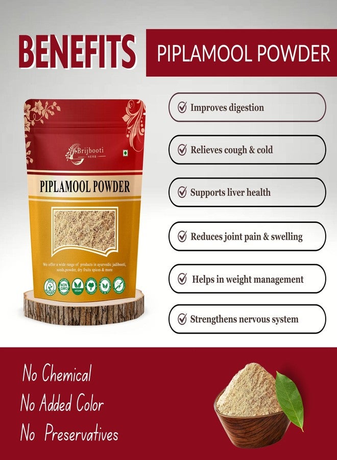 Brijbooti Pipla Mool Powder (100 gm) | Piplamool Dampa | Piplamool Powder | Peepla Mool Powder - Image 2