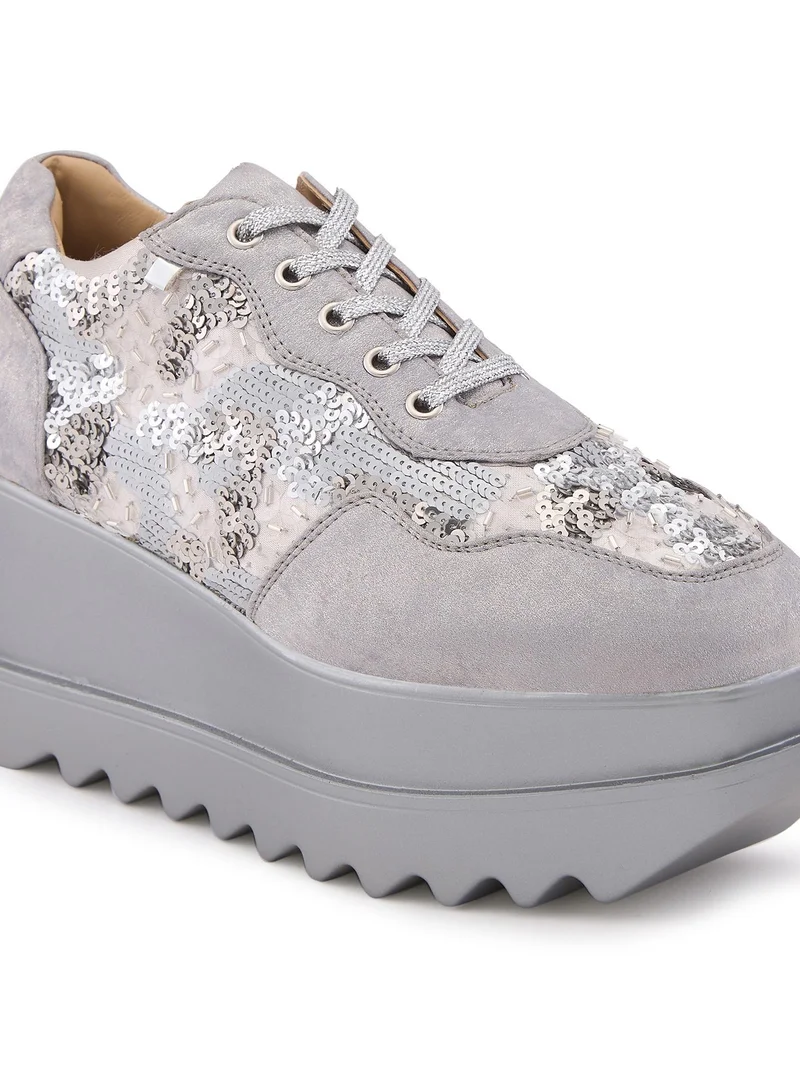 Anaar Anaar EUPHORIA Wedge Sneakers, Womens Festive, Special Occasion and Partywear Premium Shoes