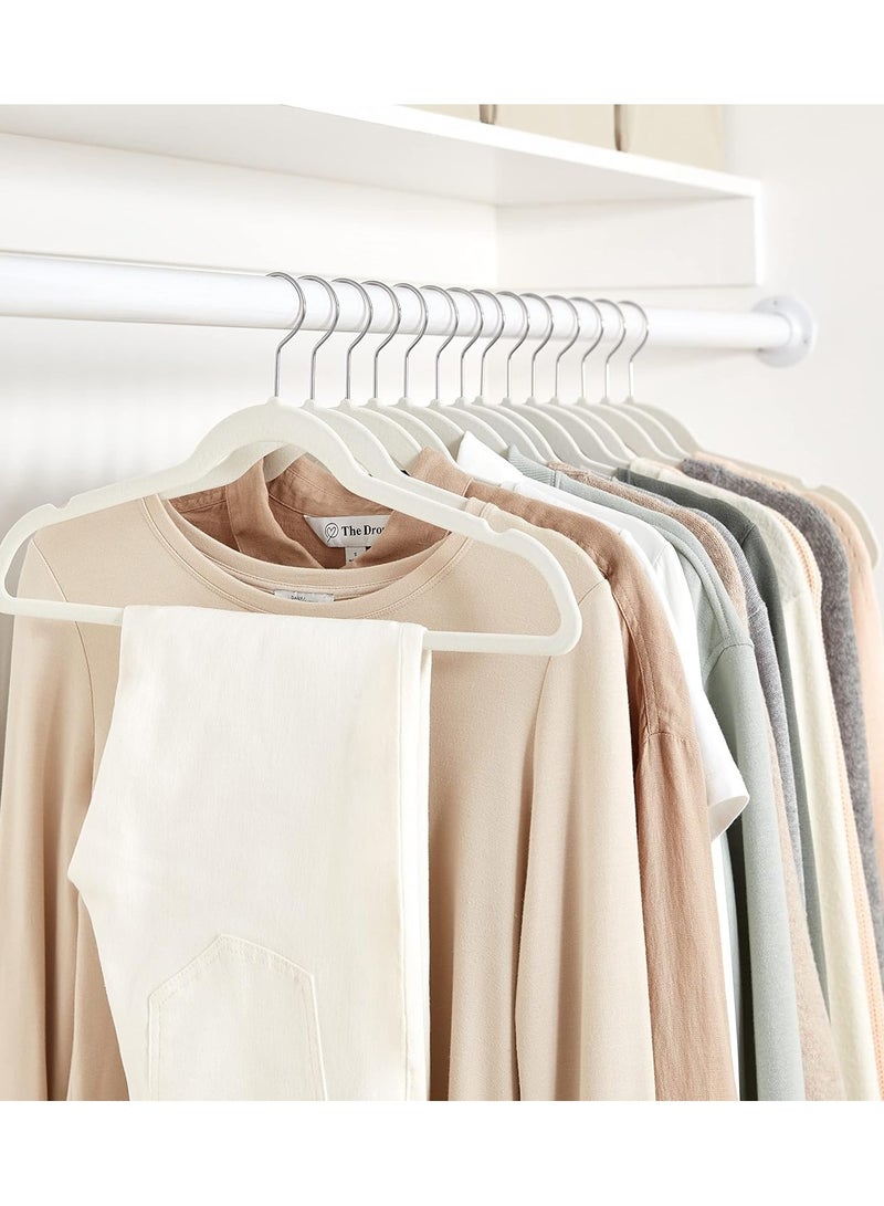 CityRiya-Long Velvet Hangers 30 Pack, Non-Slip Clothes Hangers, Suit Hangers, Robes Cloth Hanger, Heavy Duty Coat Hangers for Closet Organizer, Pants Hangers, Clothes Hanger for Robes, Coats, Pants & Dress - Image 2