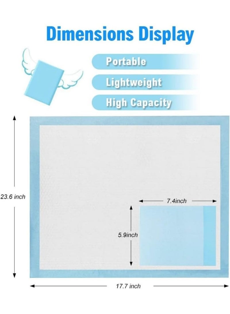 Large 60x45 cm Disposable Changing Pad Leak-Proof Underpad Bed Table Protector Mat, Soft Non-Woven Fabric, 25 Pieces - Image 2