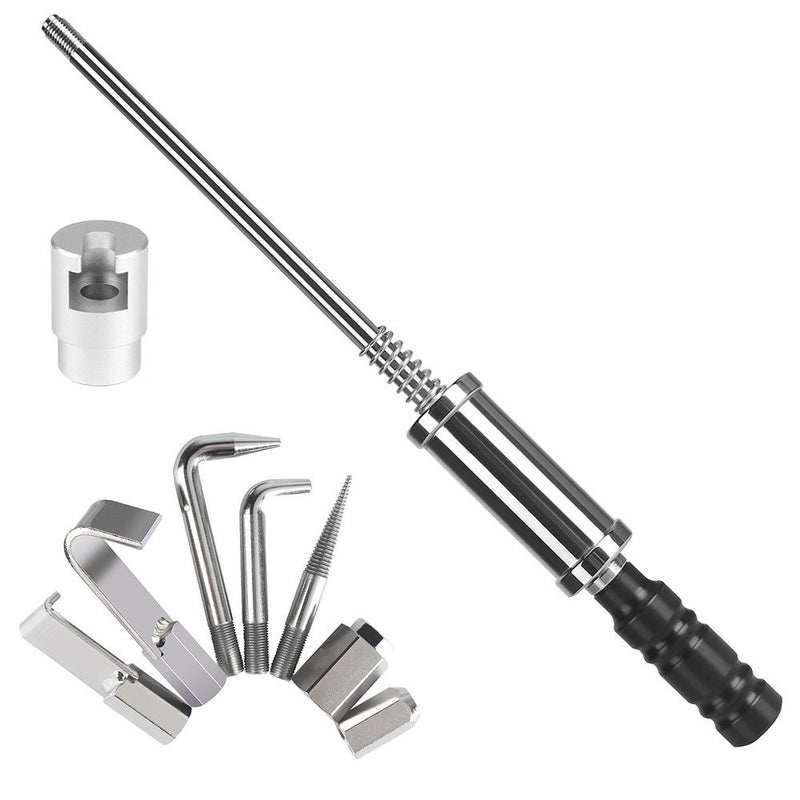 Car Body Dent Repair Tool Kit Universal PDR Dent Removal Set With Hammer Hooks Puller Slide Crowbar - Image 1