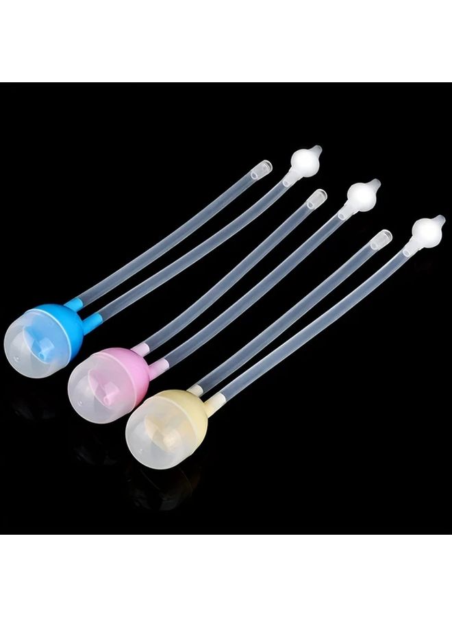 Yellow Nasal Aspirator and Forceps Set Infant Snot Cleaner Baby Suction Safety Nose Newborn Gift - Image 4