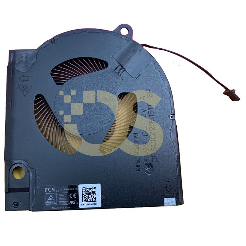او اس مروحة معالج متوافقة مع Dell G15 5510 5511 5515 يسار + يمين 12 فولت من OS - Image 4