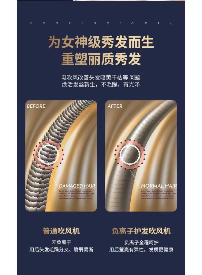 Denx Powerful Hair Dryer Quick Drying Hot And Cold - Image 4