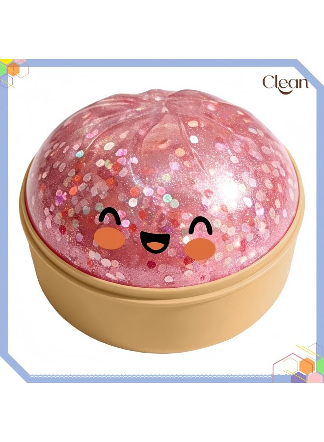 Clean Glitter Dumpling Squishy -  8Colors Dumplings Squishy Toy, More Surprises Giant Glitter Dumpling, Giant Dumpling Squishy, Mega Rainbow Dumplings, Cute Anxiety Relief Fidget Dumpling, Soft Squeeze Decompression Dough for Adults - Image 1