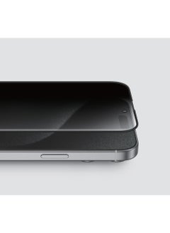 GREEN LION SIR LOUIS 3D Curved Advanced Round Edge Glass for iPhone 16 Pro Max / Anti Scratch / Grease Resistance / Anti Fingerprint / Bubble Free / Crystal Clear / Ultra Hardness / Full Coverage / Anti Reflective / Highly Responsive / Durable / Maximum Protection / High Quality / Install Easily / Smooth to Touch - Clear  - Image 2