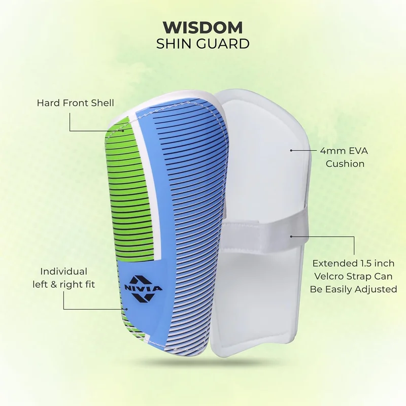 Nivia  Nivia Wisdom Plastic Polypropylene Shin Guard  | Best Price UAE