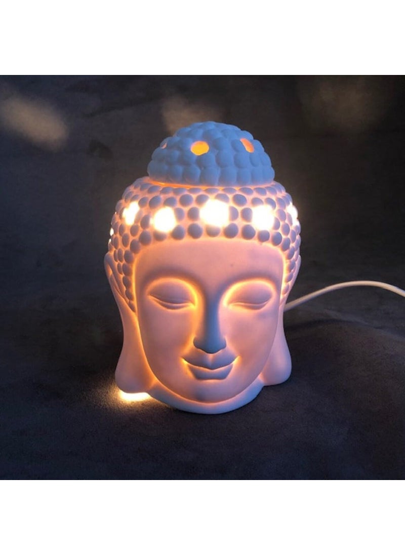 ScentAura ScentAura Ceramic Electric Buddha Aroma Diffuser Night Lamp Light with Mogra Jasmine Aroma Oil 10ml Each for Home Office Hotel Spa  - Image 5