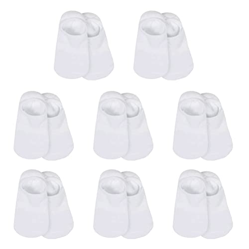 Gerber جوارب غير مرئية للأطفال الأولاد من جيربر، عبوة 8، بيضاء، 2-3T أمريكي - Image 1