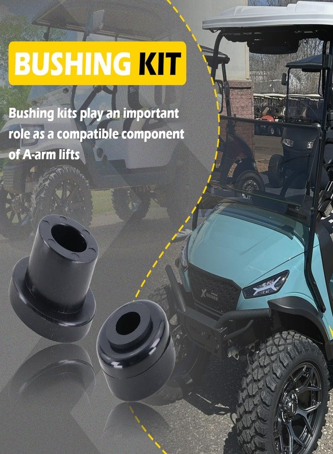Qagea Replacement A-Arm Bushing Kit for GTW Golf Cart Front A-Arm Lift, Compatible with MadJax MJFX A-Arm Lift (Black) - Image 5