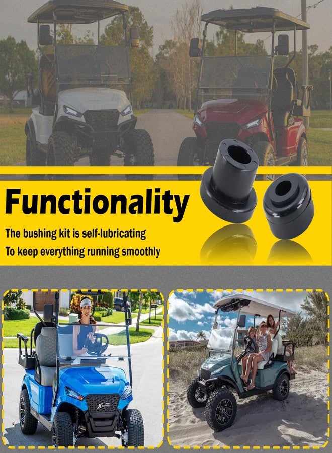 Qagea Replacement A-Arm Bushing Kit for GTW Golf Cart Front A-Arm Lift, Compatible with MadJax MJFX A-Arm Lift (Black) - Image 4