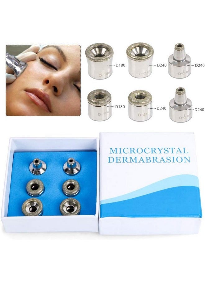 UNOISETION - Diamond Microdermabrasion Tips 6 Pcs Dermabrasion Replacement Tips Professional Microdermabrasion Accessories For Microdermabrasion Tool - Image 1