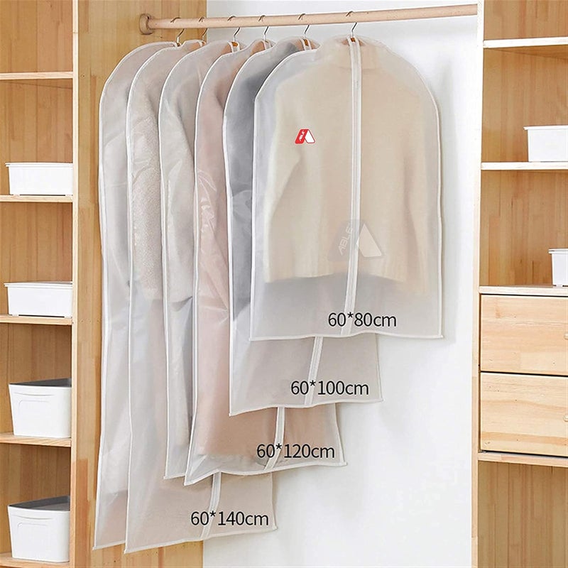 ABLE غطاء الملابس، غطاء الشرواني، غطاء ملابس العروس، أناركالي، تشانيا تشولي وأكياس الملابس مع سحاب من قماش PVC (حجم كبير 55x24 بوصة) عبوة من 2 قطعة - Image 3