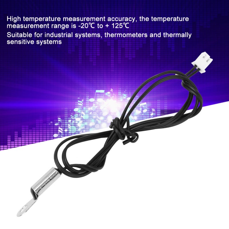 Temperature Sensor: High Accuracy NTC Thermistor - Durable Design With Stable Performance for Industrial Systems, Thermometers and Thermally Sensitive Applications - Image 3