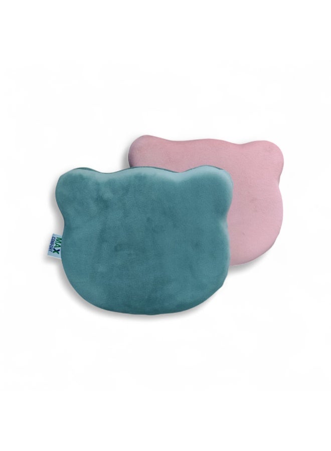 Max Comfort Mickey Mouse Medical Pillow for Children, Memory Foam, Supportive Design for Baby's Head, Comfortable Sleep and Reduced Head Pressure, Suitable for Infants and Children, Soft and Safe Materials, by Max Comfort, Turquoise - Image 3