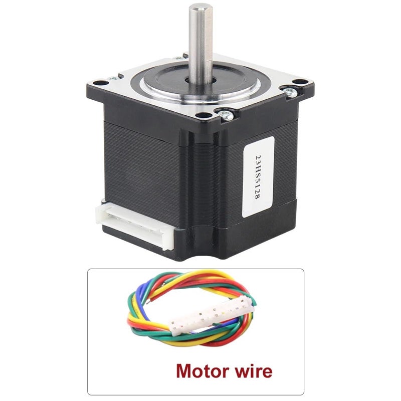 محرك خطوي Nema 23 57 101N Cm 2.8A 51mm للطابعة ثلاثية الأبعاد 23HS5128 8mm X1 قطعة - Image 5