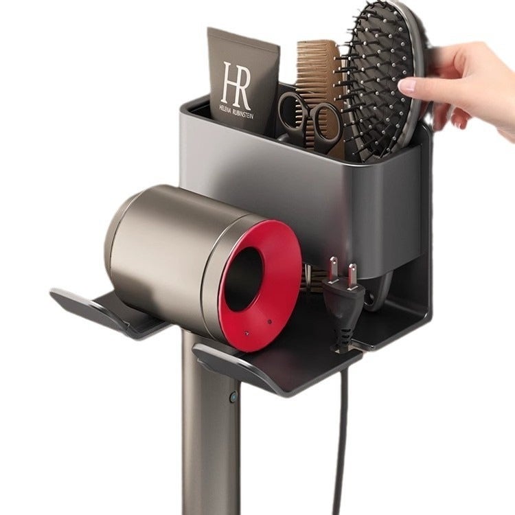 Aluminum Hair Dryer Holder Shelf, Wall Mounted, No Drilling Required - Image 5
