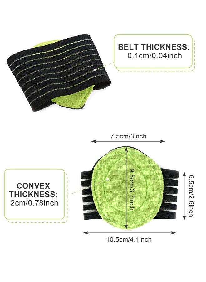 2 Pairs Arch Support, Extra Thick Cushioned Compression Arch Support with More Padded Comfort for Plantar Fasciitis, Fallen Arches, Heel Spurs, Flat and Achy Feet Problems, Relief High Arch - Image 2