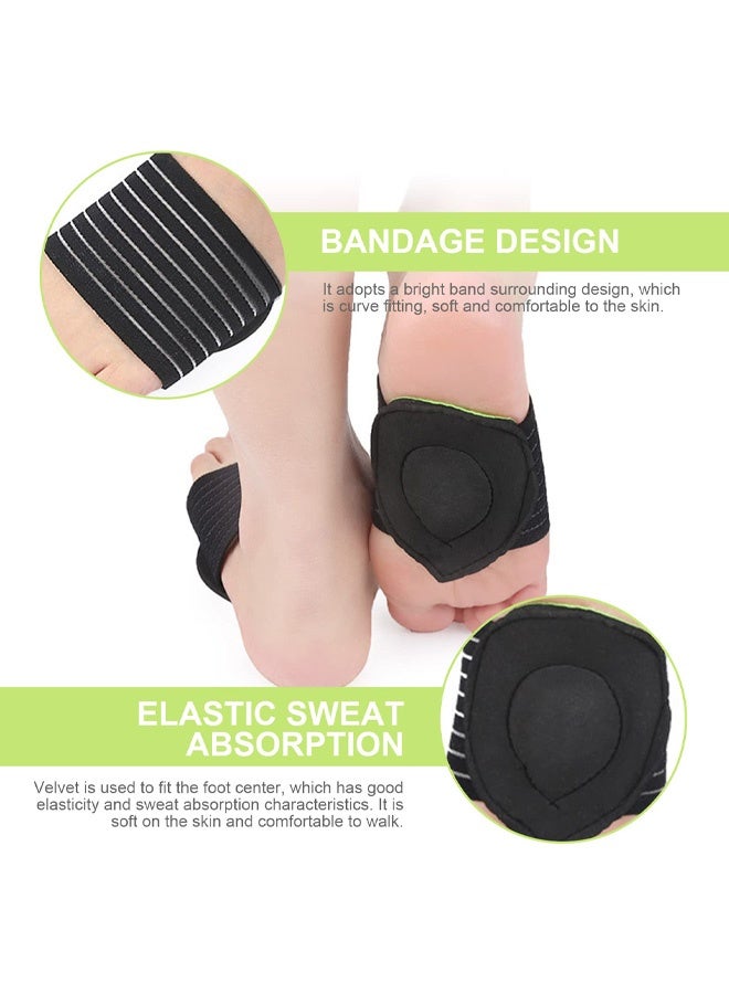 2 Pairs Arch Support, Extra Thick Cushioned Compression Arch Support with More Padded Comfort for Plantar Fasciitis, Fallen Arches, Heel Spurs, Flat and Achy Feet Problems, Relief High Arch - Image 3