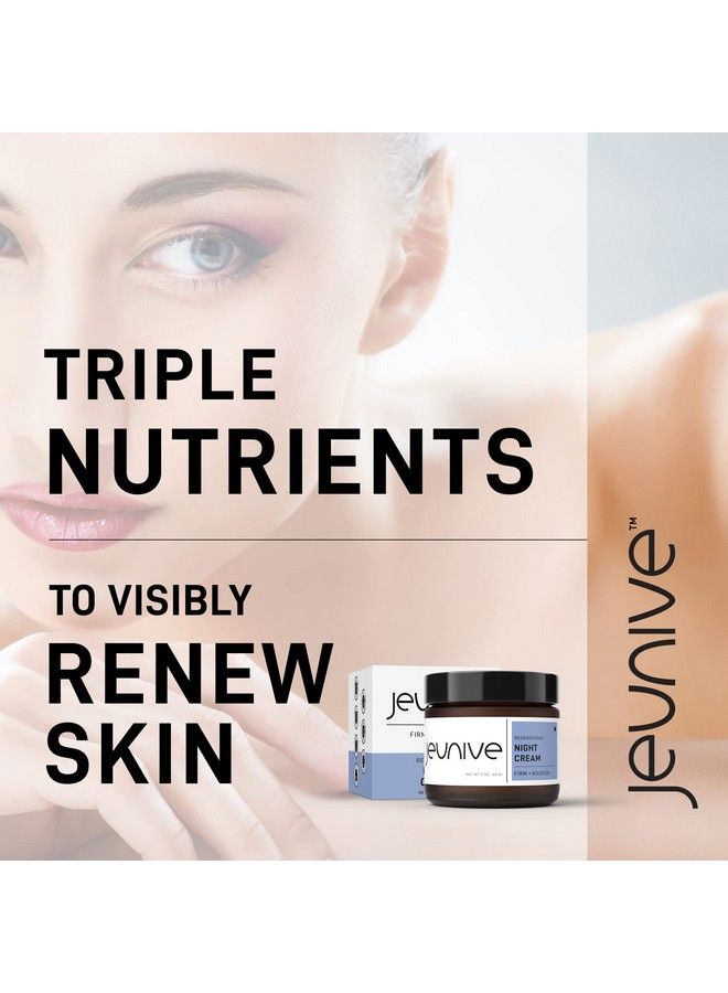 Jeunive Regenerative Triple Power Nourishing Pm Night Cream Soothing With Antiaging Lavender Peony And Vitamins To Energize Tired Skin | 2 Oz (57G) - Image 3