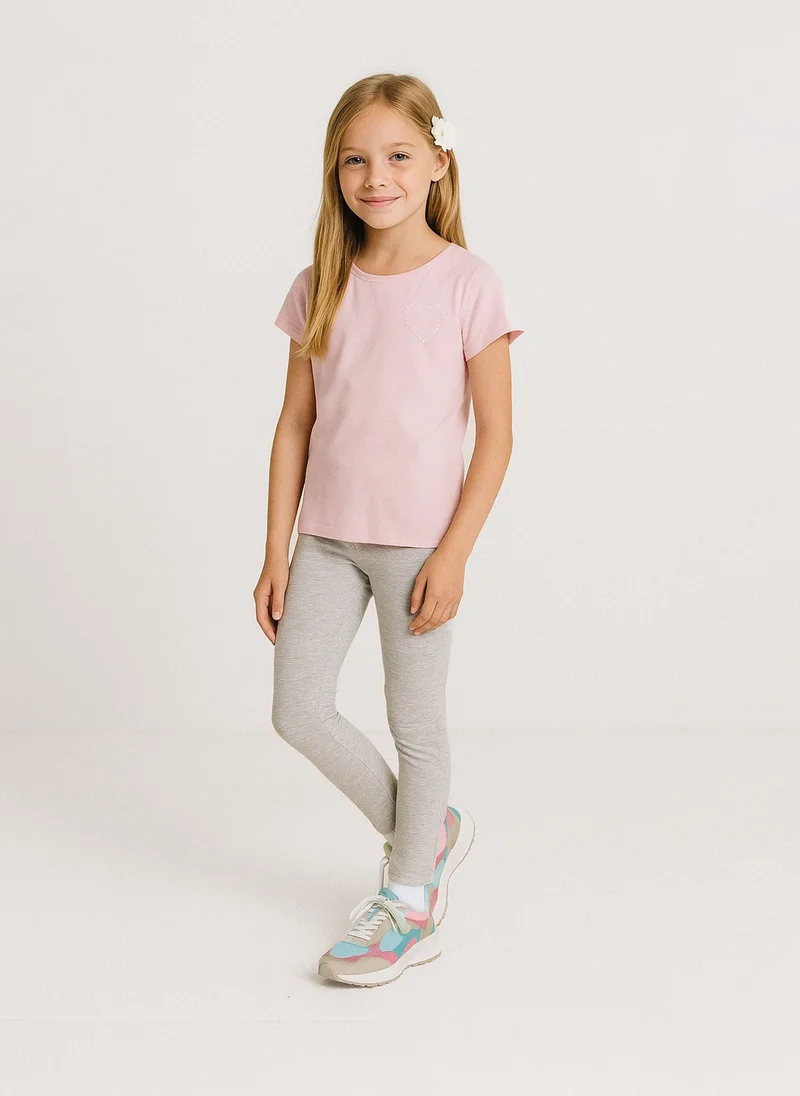 MINOTI Girls' Lightweight Leggings With Stretch Waist