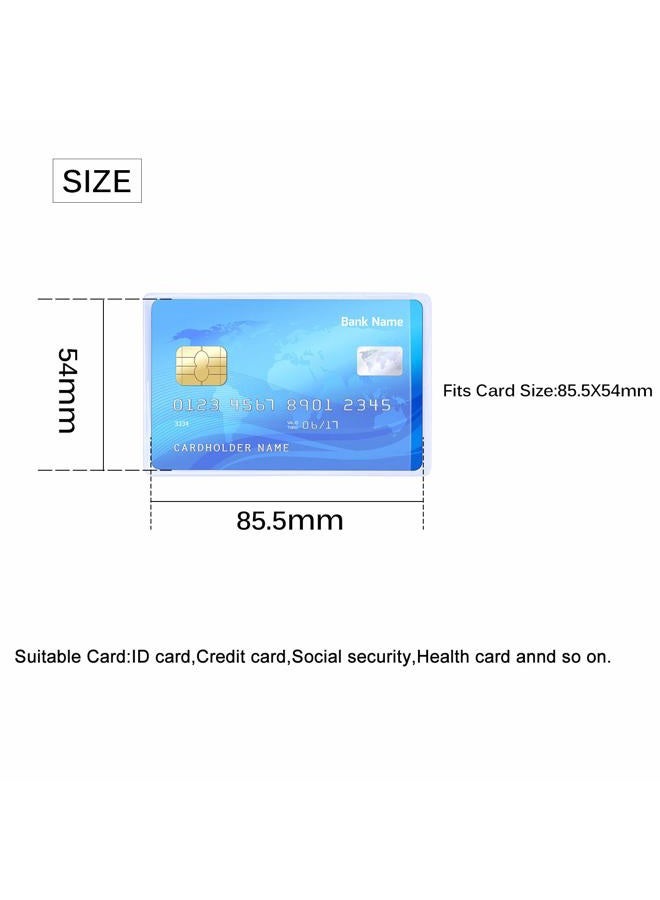 BronaGrand 20pcs Transparent Vertical ID Credit Card Holder Business Card Protector Sleeves - Image 4