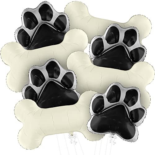 KatchOn Large Dog Balloons 29 Inch Pack of 8 Dog Balloons for Birthday Party Paw Print Balloon dog Party Decorations paw Balloon Lets Pawty Birthday Decorations - Image 1
