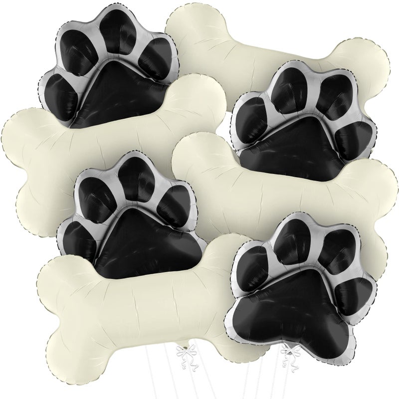 KatchOn Large Dog Balloons 29 Inch Pack of 8 Dog Balloons for Birthday Party Paw Print Balloon dog Party Decorations paw Balloon Lets Pawty Birthday Decorations - Image 3