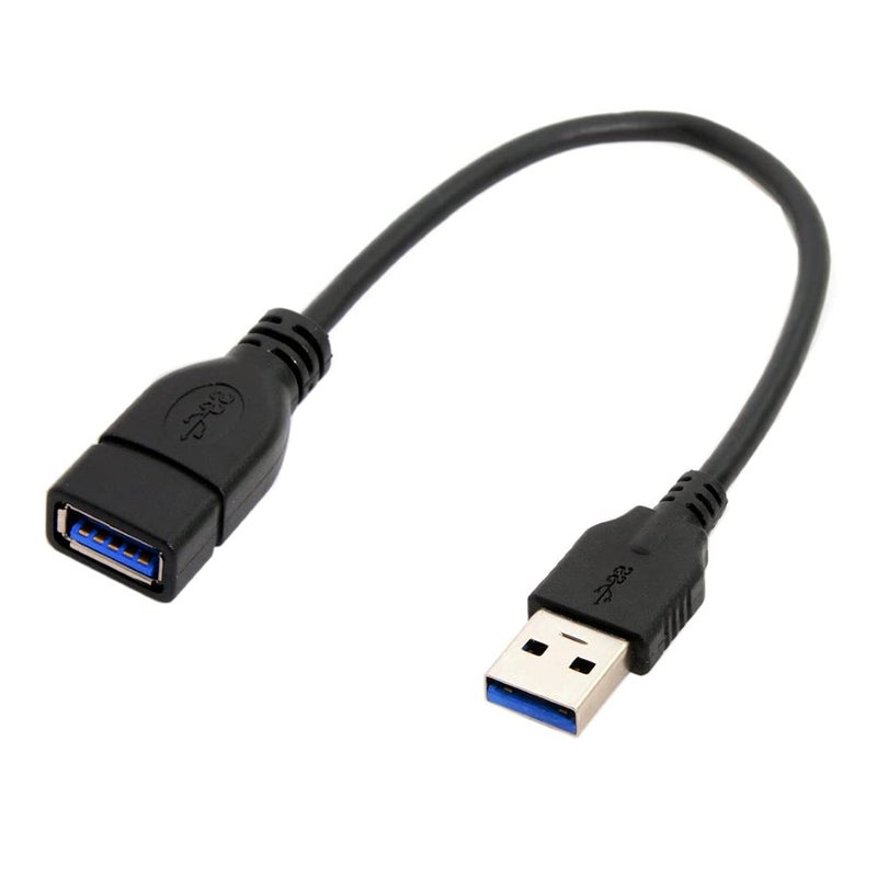 chenyang 8.66 Inch USB 3.0 Extension Short Cable,USB 3.0 Male to Female Extension Data Cable for Laptop, Keyboard, Mouse, Flash Drive, Printer - Image 1