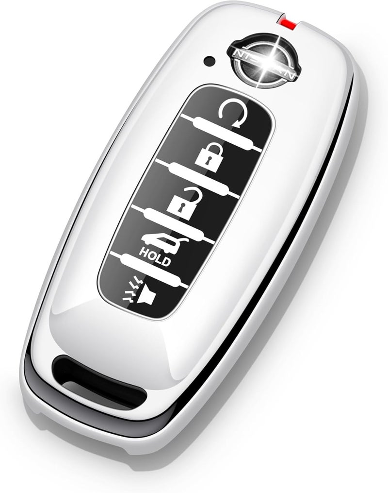 ZSPDACC for Nissan Key Fob Cover 2026 2025 2024 2023 Car Key Case 5 Buttons Rogue Armada Pathfinder Versa Accessories - Image 1