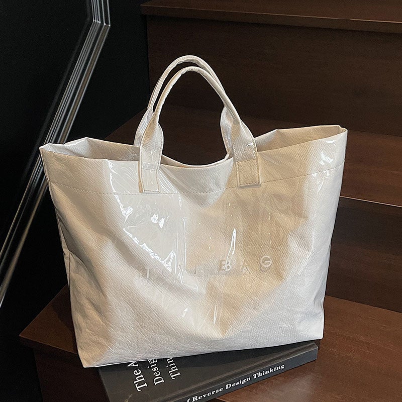 New Selling Retro Dupont Paper American Casual Commuter Handbag Personalized Commuter Large Capacity Tote Bag For Women - Image 3