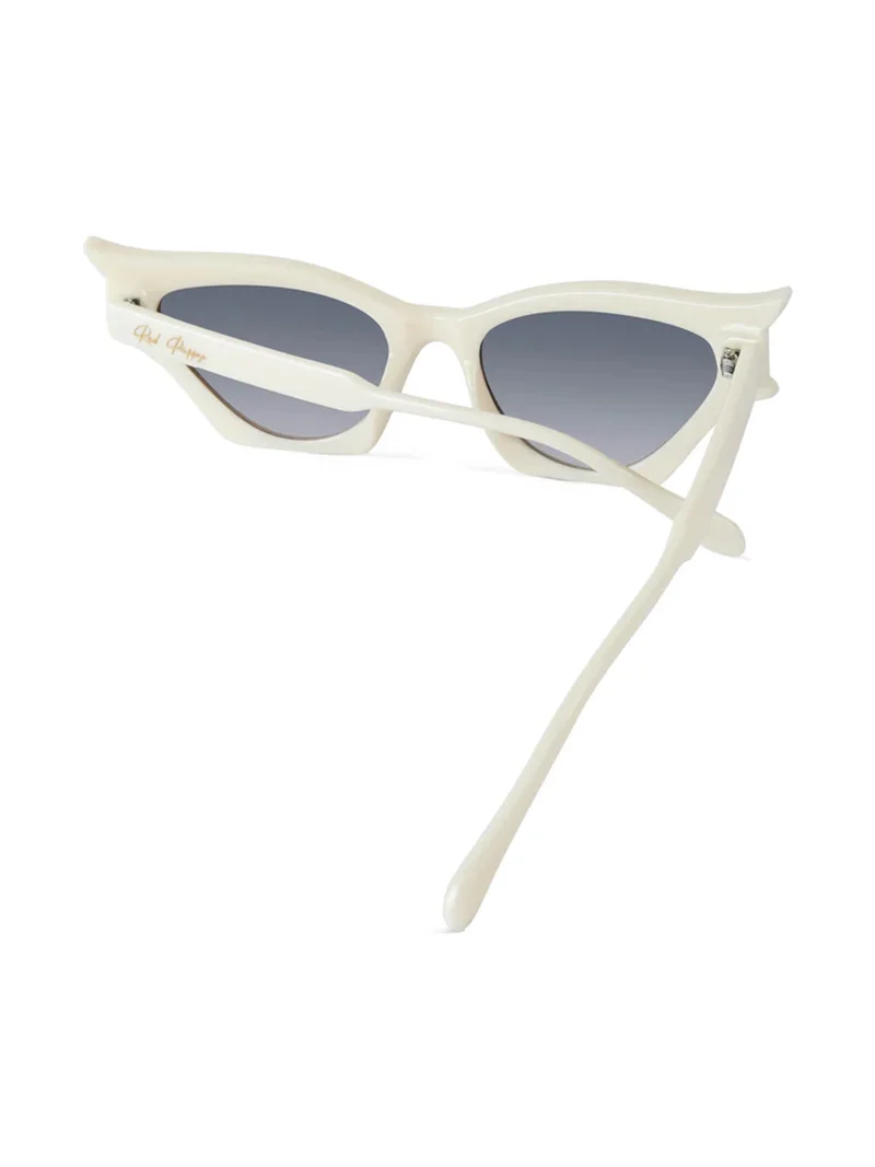 ووجلز Red Pappy Flauxis Cream Cateye Sunglasses
