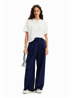 DESIGUAL Pantalon wide leg pinces  - Image 1