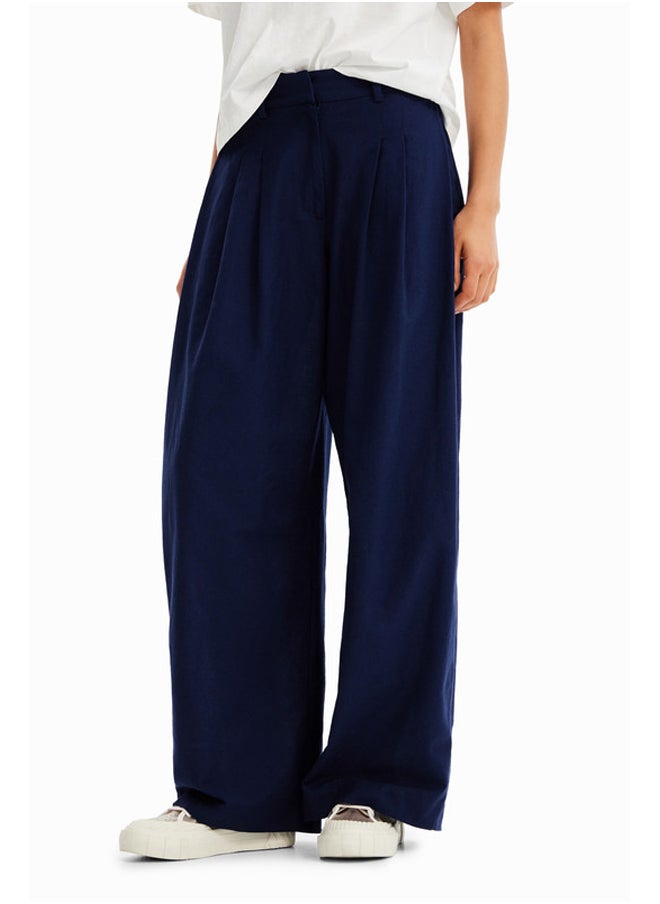 DESIGUAL Pantalon wide leg pinces  - Image 2
