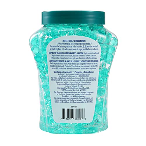 Clorox Fraganzia Crystal Beads Air Freshener in Island Orchid Scent - Long-Lasting Room Deodorizer - Odor Eliminator Gel Beads to Freshen Home, Car, or Office, 12 Fl Oz - Image 5
