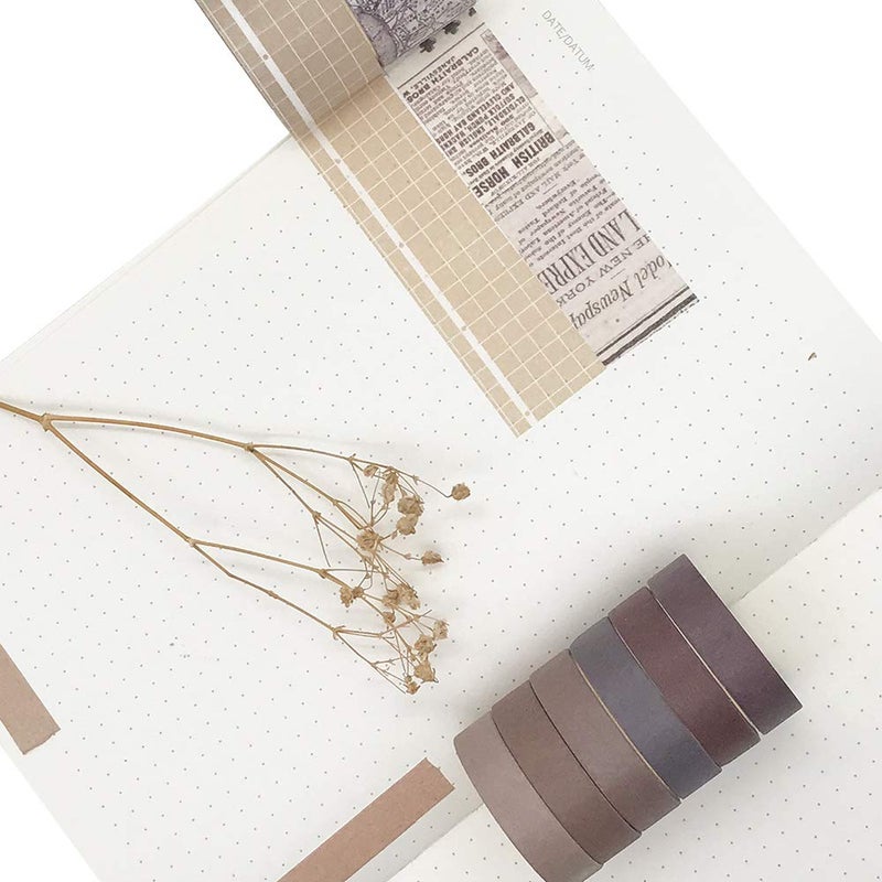 ZMLSED EnYan 10 Rolls Vintage Washi Tape Set, Japanese Masking Decorative Tapes for DIY Crafts and Arts Bullet Journal Planners Scrapbooking Adhesive - Image 2