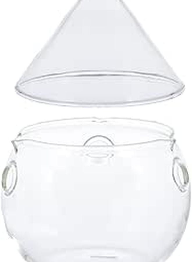 Glass Salad Bowl 280ml Food Grade Serving Bowl for Fruits Vegetables Kitchen Dining - Image 1