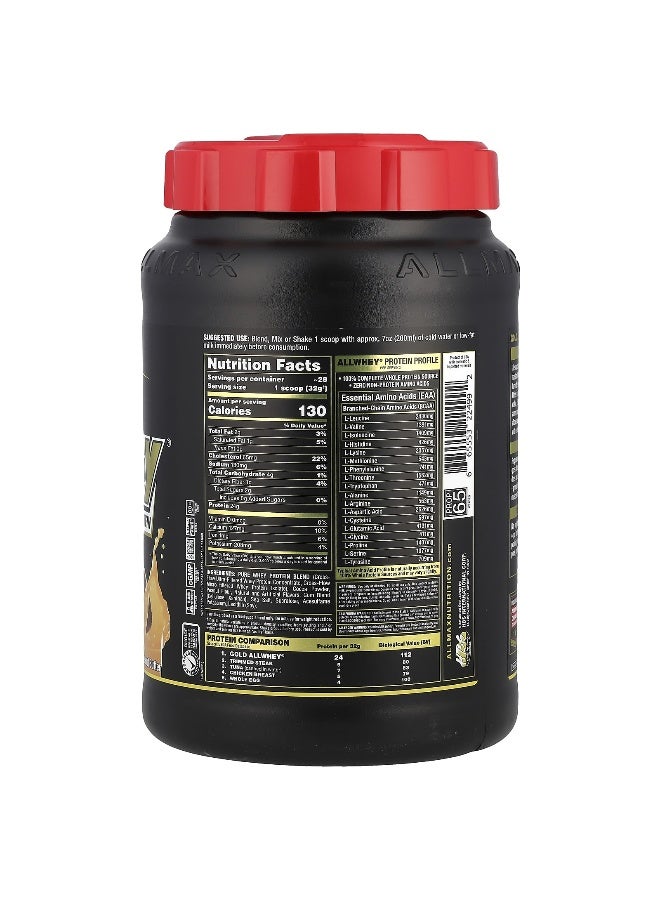 Allmax ALLMAX, GOLD ALLWHEY®, Premium Whey Protein, Chocolate Peanut Butter, 2 lbs (907 g) - Image 2