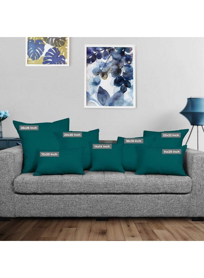 Utopia Bedding Utopia Bedding Throw Pillows Insert (Pack of 2, Dark Teal) - 18 x 18 Inches Bed and Couch Pillows - Indoor Decorative Pillow - Image 2