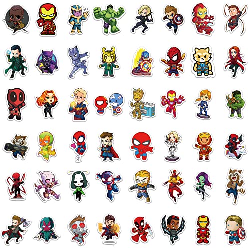 DeaDamHaDa 200PCS Cool Character Stickers for Water Bottles Skateboard Luggage Laptop Bumper Waterproof Vinyl Stickers Bulk for Boys Teens Adults - Image 5