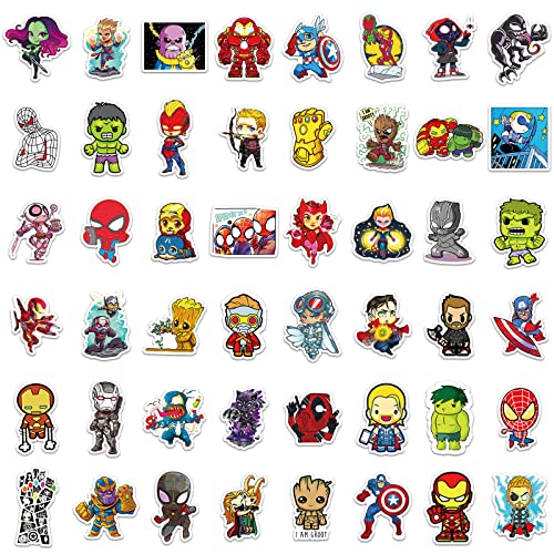 DeaDamHaDa 200PCS Cool Character Stickers for Water Bottles Skateboard Luggage Laptop Bumper Waterproof Vinyl Stickers Bulk for Boys Teens Adults - Image 4