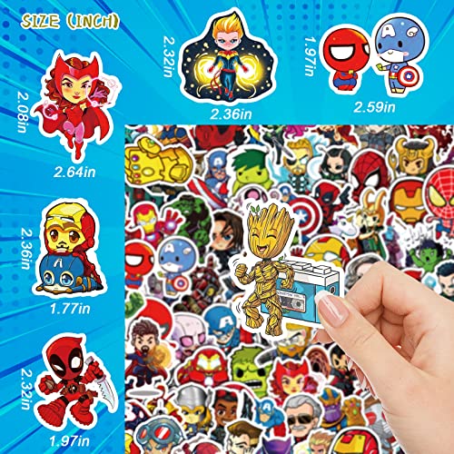DeaDamHaDa 200PCS Cool Character Stickers for Water Bottles Skateboard Luggage Laptop Bumper Waterproof Vinyl Stickers Bulk for Boys Teens Adults - Image 2
