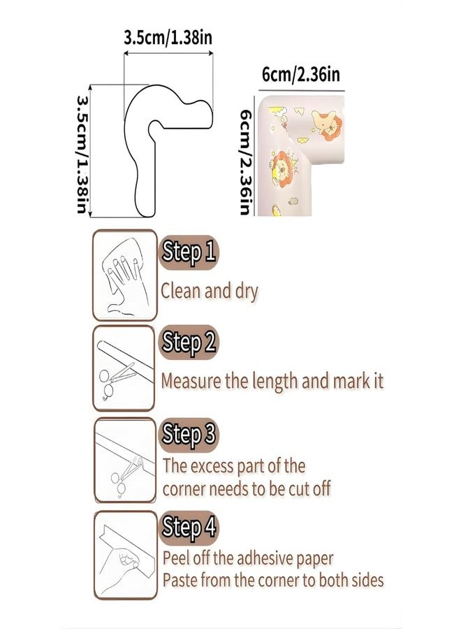 Agabani Baby Safety Edge Protector Strip Self Adhesive Cartoon Bunny Corner Guard Foam Cushion for Table Desk Corners Child Anti Collision Soft Edge Protection Strip Home Safety Product (Pink) - Image 4