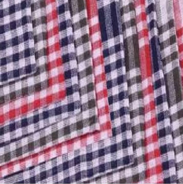 100 Cotton Plaid Kitchen Towels 60 x 40 cm Set of 12 Multicolour - Image 2